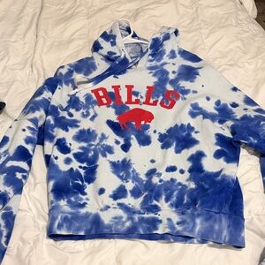 Blue Tie-Dye Bills Hoodie